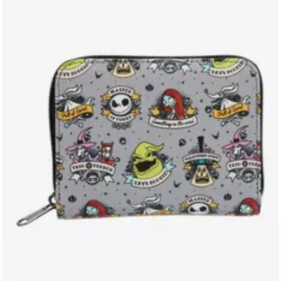 Loungefly The Nightmare Before Christmas Tattoo Art Mini Backpack & Wallet Set - Picture 9 of 9